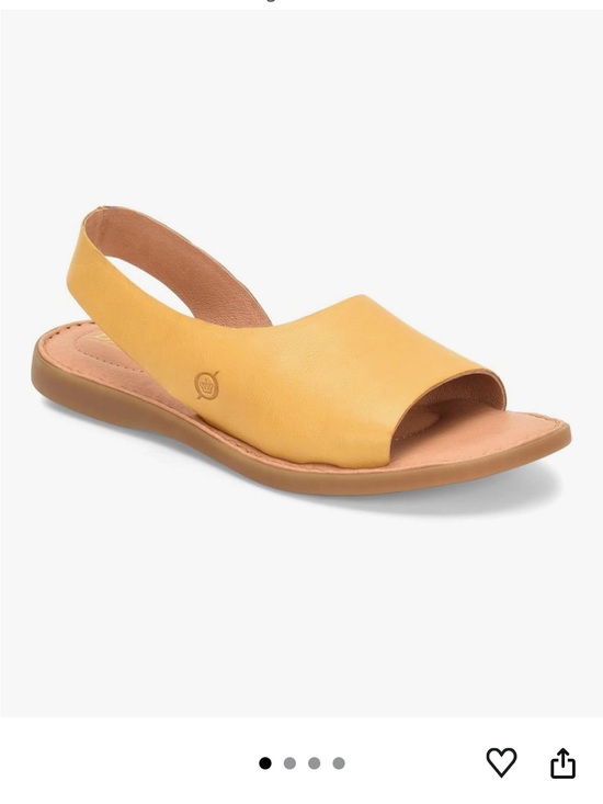 Born Shoes - Born Inlet Open-Toe Slingback Sandal-yellow